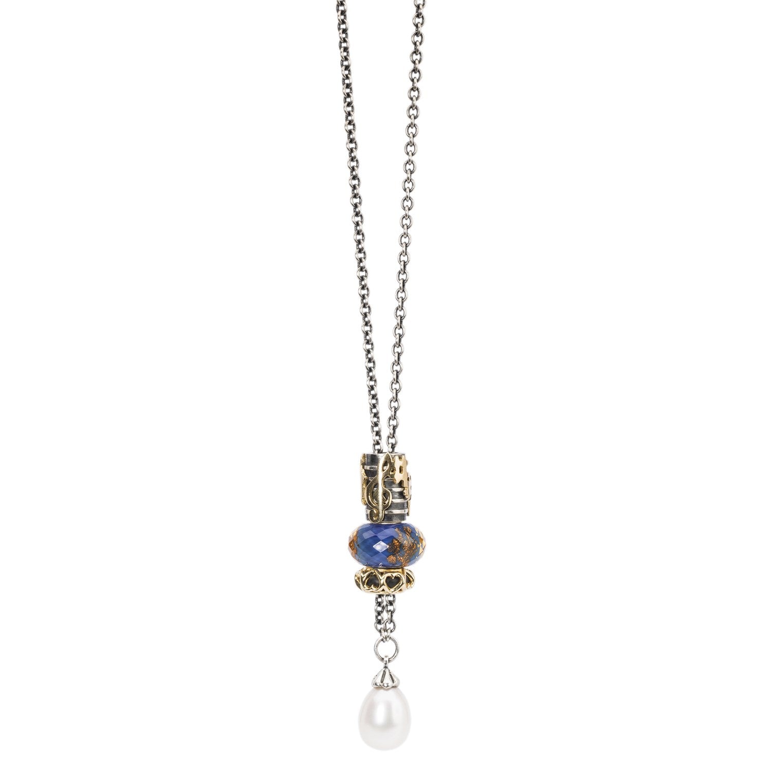 Collar Fantasía de Plata con Perla